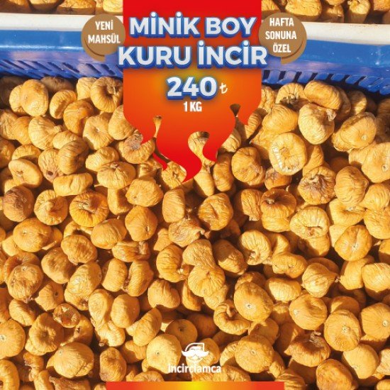 Minik Boy Kuru İncir 1 Kg ( Yeni Mahsül )